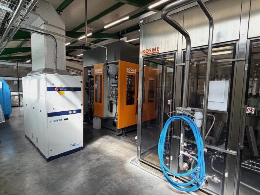 SIDEL-KRONES-KHS-PET-blow-moulder-syrup-room