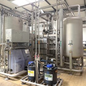 SIDEL-KRONES-KHS-PET-blow-moulder-syrup-room